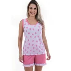Pijama Regata Plus Size Feminino Pijama Feminino Plus