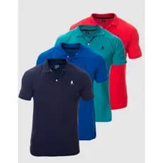 Kit C/04 Camisa Gola Polo Masculina