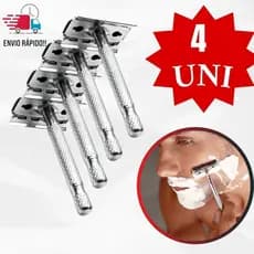 Barbeadores Retro 4 Aparelho de Barbear de Metal Articulado  Cabo Adaptável a Mão Acompanha uma Lâmina Retrô Afiada