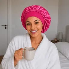 Touca de cetim Toca de Cetim Com Faixa Larga gigante toca de cetim toca touca de cetim para dormir