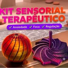 Kit sensorial terapêutico esfera e estrela COR Aleatório envio imediato