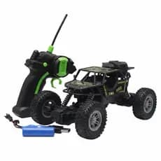 Carrinho de Controle Remoto solta fumaça 4x4 Recarregável USB Anda Na Terra Jeep Off Road