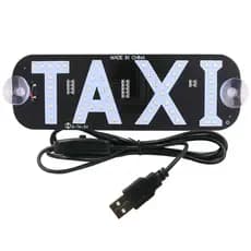Placa Luminosa Interno 45 Led Com Conexão USB Liga/ Desliga TAXI