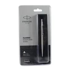 Caneta Parker Jotter Classic Aço Cromado Clipe Prata