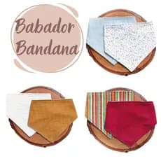 Babador Bandana - Babador para bebê - Bandana Algodão Estampado com Forro Atoalhado