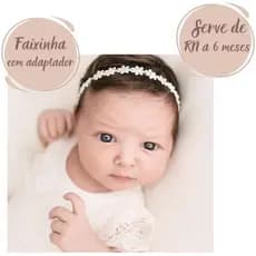 Faixinha Saída Maternidade para bebê - Ideal para RN