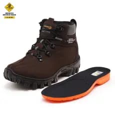 Bota Coturno Couro Segurança Trabalho C.A bico pvc resistente Com Ca Promoção