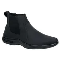 Bota Botina Conforto Butina Antistress Masculina Couro Nobuck Ecológico Promoção