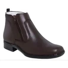 Botina Social Bota Masculina Ortopédica Antistress Couro Legítimo Nobre Promoção