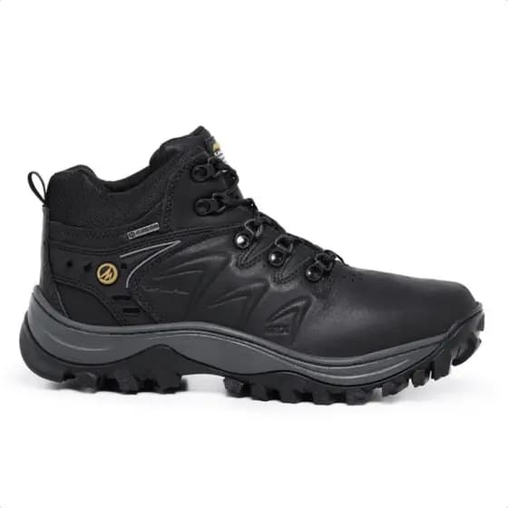 Bota Coturno Masculino Feminino Couro Legítimo Bico Pvc C.a