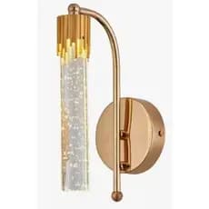 Arandela Tubular Led 5w 3000k Dourado Sindora Dcb02109