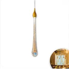 Pendente Luminária Gota Cristal Bolhas Led Integrado