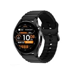 Watch 4s Com Gps Display Amoled 1.43 Caixa Preto Pulseira Preta Bisel Preto Desenho Da Pulseira Mesh