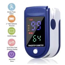 Oxímetro Digital de Dedo Monitor de Frequência cardíaca eletrônico oximetro p/ Adulto e Pediátrico Lk87