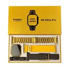 Smartwatch Relógio G9 Ultra Pro Max Série Ouro Gold + Pelicula