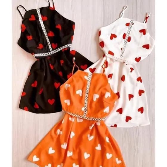 vestido delicado coração
