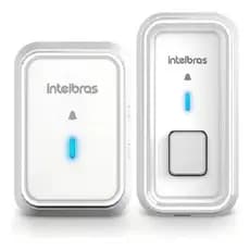 Campainha Sem Fio Com Bateria CIB 101S Branca Intelbras