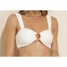 Top Cropped Argola Academia Biquini Avulso Forrado com Bojo