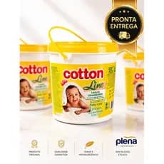 🟡 LENÇOS UMEDECIDOS COTTON LINE BABY CARE – BALDE COM 400 UNIDADES