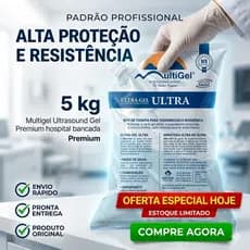 Gel Condutor Incolor Ultrassom 5kg – Clínico Ultra-Gel Multigel
