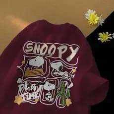 Velsiss Snoopy print Camisetas femininas da moda Camiseta Unissex de alta qualidade Camiseta Fitness Feminina 1107