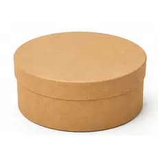 Kit 10 Caixa Redonda 25x8 Tampa Sapato Mdf Madeira Pintado Cores Variadas Presente Surpresa Multiuso