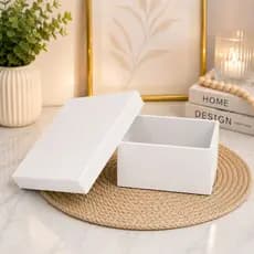 Caixa Pintada 20x20x8 de MDF Ideal para Lembrancinhas Festas Casamento Presentes Surpresa