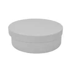 Caixa Redonda 25x8 Tampa Sapato Mdf Madeira Pintado Cores Variadas Presente Surpresa Multiuso
