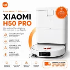 Robô Aspirador Vacuum H50 Pro Mop Giratório Lavagem automática /Estação autolimpante + Poder de Sucção de 15.000Pa
