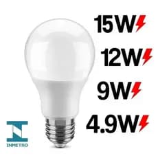 Lampada Led Bulbo 4.9w, 7w, 9w, 12w, 15w Bivolt E27 6500k Luz Branco Frio