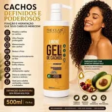 Creme Modelador Cachos Profissional 500ml Gel Definidor Fixador Hidrata Cachos