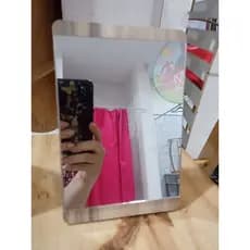 espelho quadrado de mesa com moldura de mdf