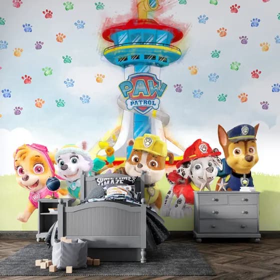 Papel de Parede Temático Torre de Vigilância Patrulha Canina