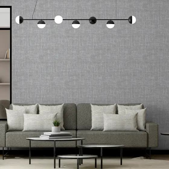PAPEL DE PAREDE LINHO ACINZENTADO POR ROLO- PAPEL ADESIVO AUTOCOLANTE