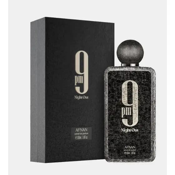 Perfume Árabe Afnan 9PM Night Out Extrait de Parfum – Perfume Unissex Original