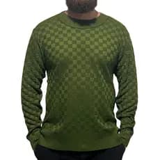 Blusa Masculino Suéter Tricot Inverno Trico Gola Redonda