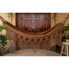 Rede De Descanso Dormir Casal Luxo Bucho De Boi King Premium Suporta 300 kg Promoção Envio Rápido