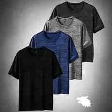 Kit 4 Camisetas Masculina Dry Fit Academia Treino Plus Size