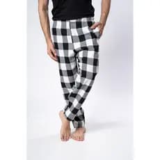 Calça De Pijama Xadrez De Flanela Masculina