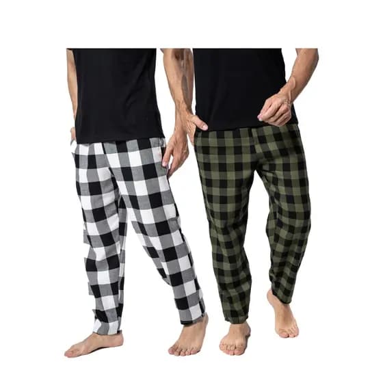 Kit 2 Calças De Dormir Inverno Masculina Flanela Xadrez