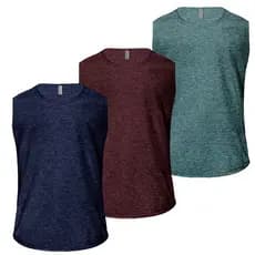 Kit 3 Camisetas Regata Machão Masculina Plus Size Dry Fit