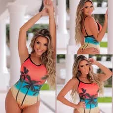 Body Maio Suplex Feminino Estampados Cavado Varias estampas