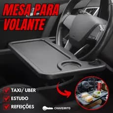 Mesa para Volante de Carro Multifuncional | Suporte Para Trabalho e Refeições | Uber, Taxi, 99