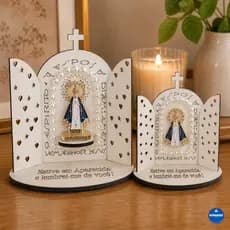 Capelinha Nossa Senhora Aparecida Fé e Devoção - Decoração Religiosa