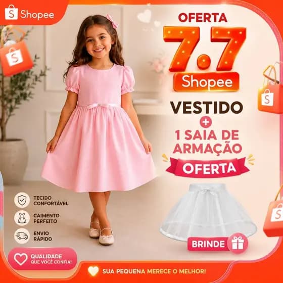 Vestido Infantil MeninaUrsinho Galinha Pintadinha Stitch ANGEL Florais Verão Brasil criança Gabby Promoção