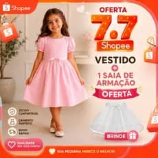 Vestido Infantil MeninaUrsinho Galinha Pintadinha Stitch ANGEL Florais Verão Brasil criança Gabby Promoção