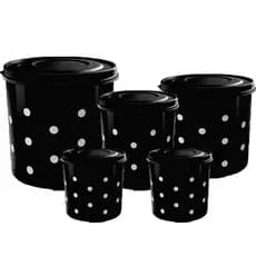 Conjunto Mantimento 5 Peças Decorado Poa