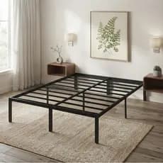 Base para Cama Casal Dobrável Estrado em Metal com Ripas de Aço Reforçadas Hello