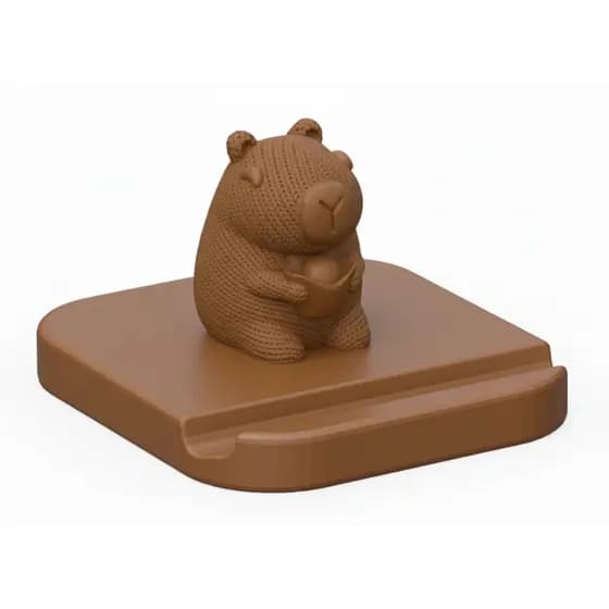 Suporte de Celular Capivara Fofo Porta Celular de Mesa Decoração Presente