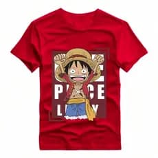 Camiseta estampada One Piece Total , camiseta casual de manga curta para o verão promoção